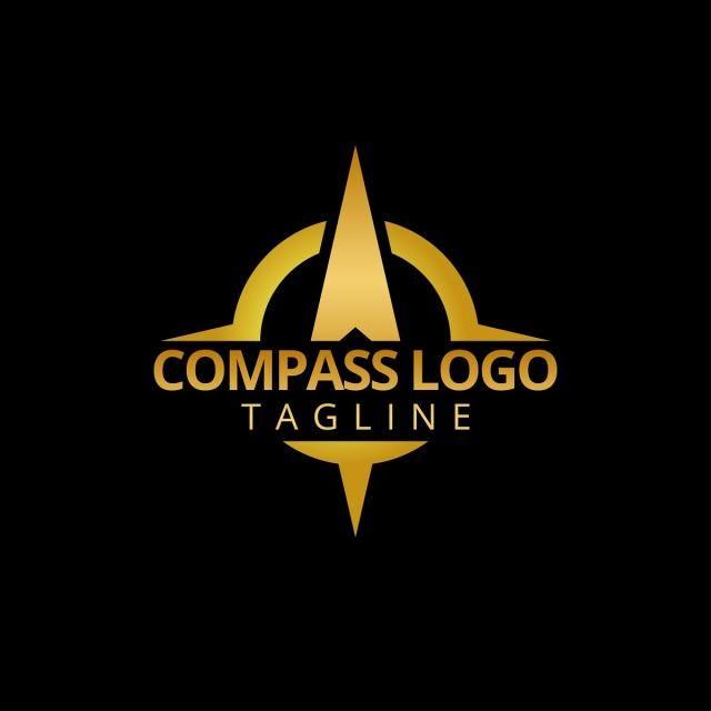 Compus Logo - Gold compass logo template Template for Free Download on Pngtree
