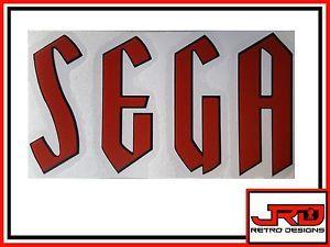 Sega Logo - Old Sega Logo Vinyl Sticker in Black and Red