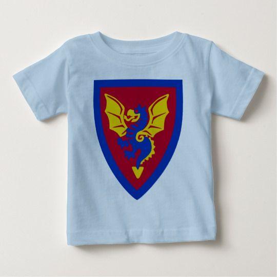 Knight Shield Logo - Vintage Toy Brick Knight Shield Logo Baby T-Shirt | Zazzle.com