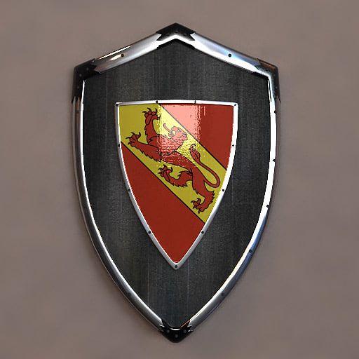 Knight Shield Logo - 3D 3Ds knight shield lion blazon, 3D shield logo design