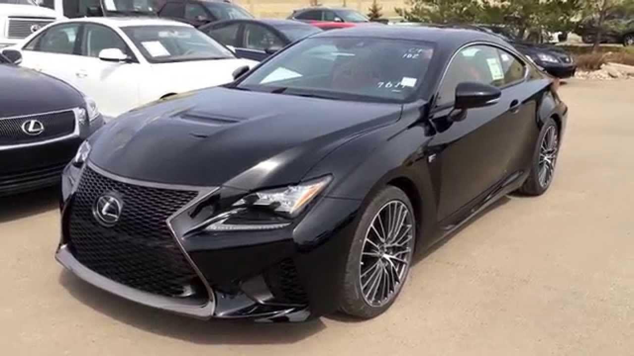 Black and Red F Logo - New Black on Red 2015 Lexus RC F Review / Lexus of Edmonton - YouTube