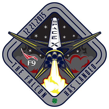 SpaceX Mission Logo - Falcon 9 Landing Patch : spacex