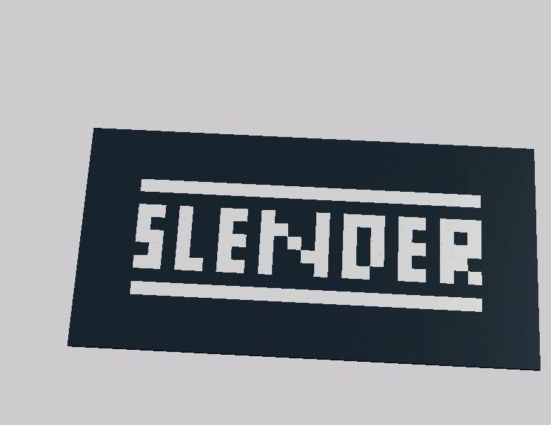 Slender Logo - Slender Logo | I just need to touch it up in photoshop. | DIN0. | Flickr