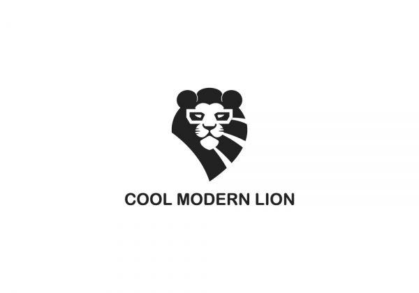 Cool Black Logo - Cool Modern Lion • Premium Logo Design