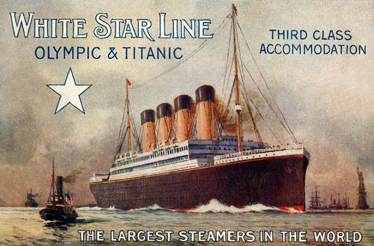 White Star Company Logo - 00.001e Titanic. 03.12. White Star Line Poster 1912 | Voices from Russia