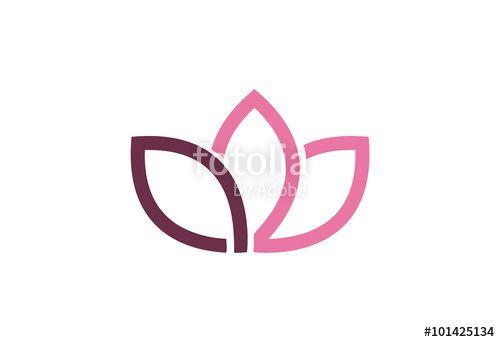 Lotus Flower Vector Art Logo - Lotus Flower Logo Vector