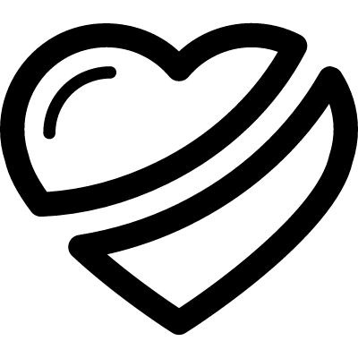 Broken Heart Logo - Broken heart shape outline variant ⋆ Free Vectors, Logos, Icons and ...