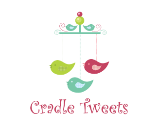 Cute Bird Logo - Cradle tweets cute birds Designed by dalia | BrandCrowd