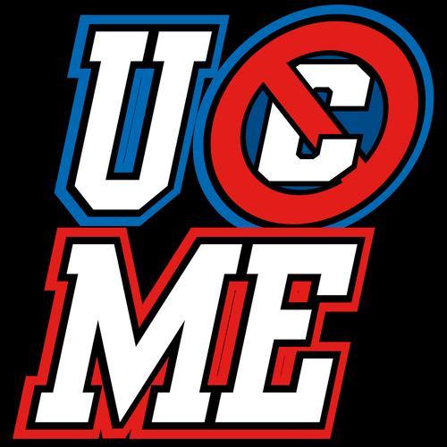 WWE John Cena Logo - WWE John Cena UCME BIG Logo Official Men's T Shirt (Black)