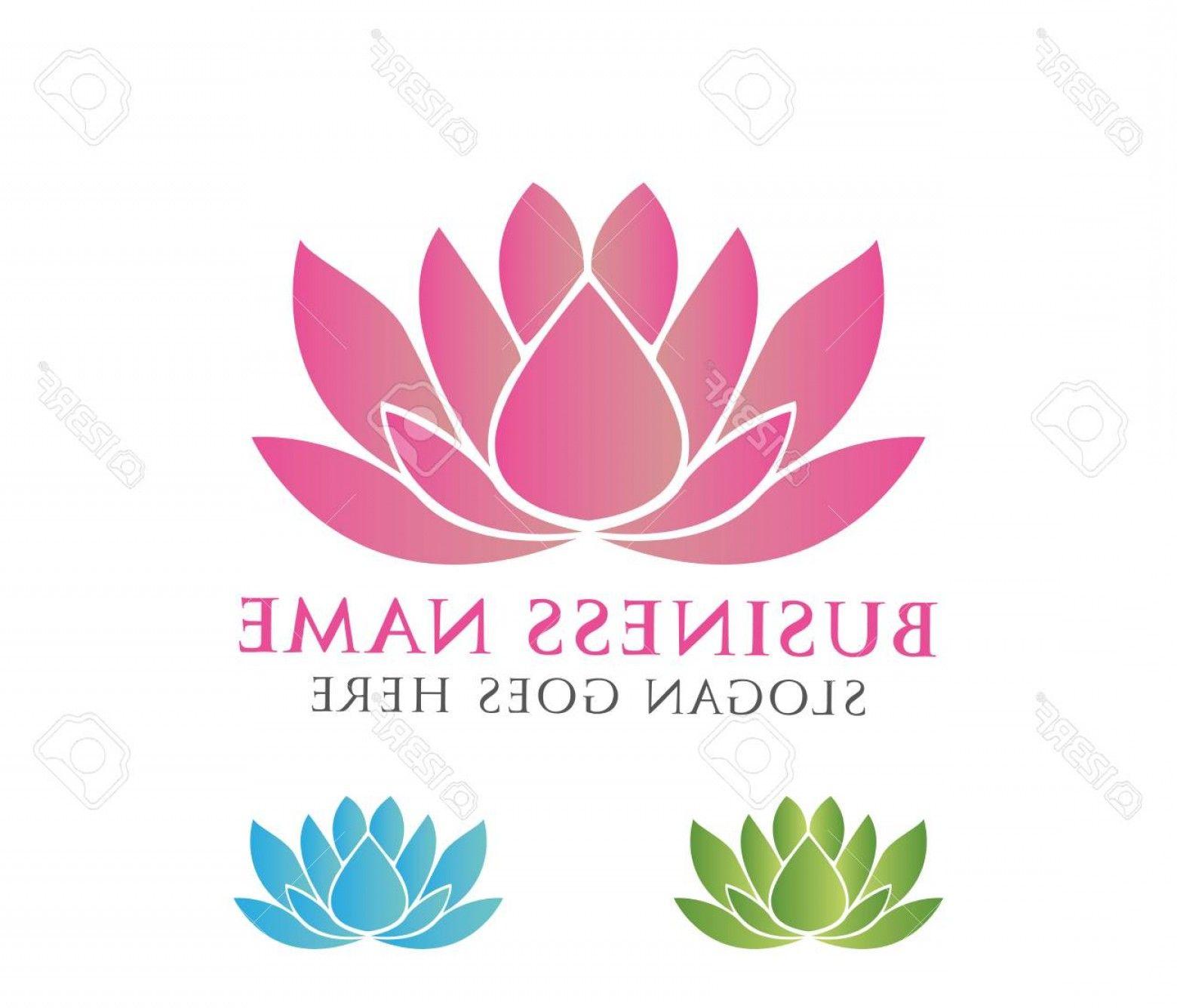 Lotus Flower Vector Art Logo - Lotus Flower Vector Art Logo | SHOPATCLOTH