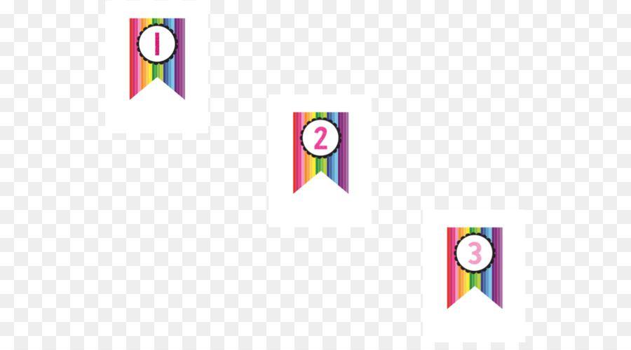 Rainbow Banner Logo - Logo Banner Purple Rainbow Font number png download