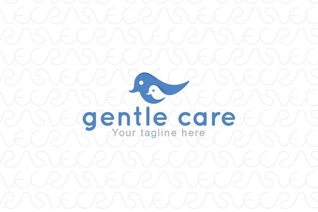 Cute Bird Logo - Gentle Care - Cute Birds Sock Logo Template – VecRas