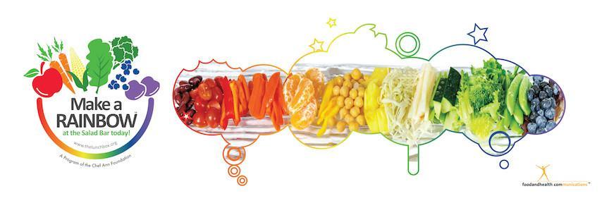 Rainbow Banner Logo - Custom Eat from the Rainbow With Chef Ann Foundation 24 x 72 Vinyl