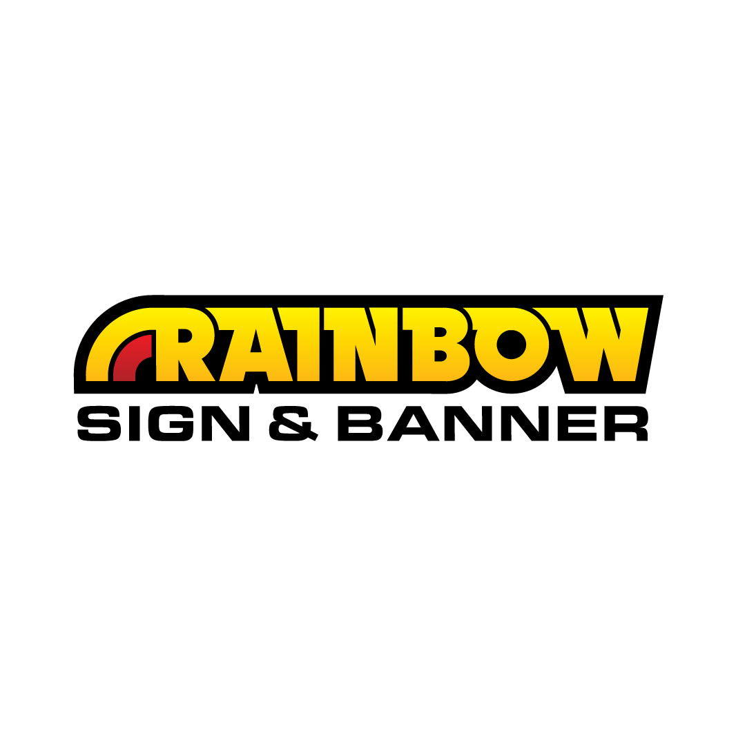Rainbow Banner Logo - Rainbow Sign & Banner George, Utah