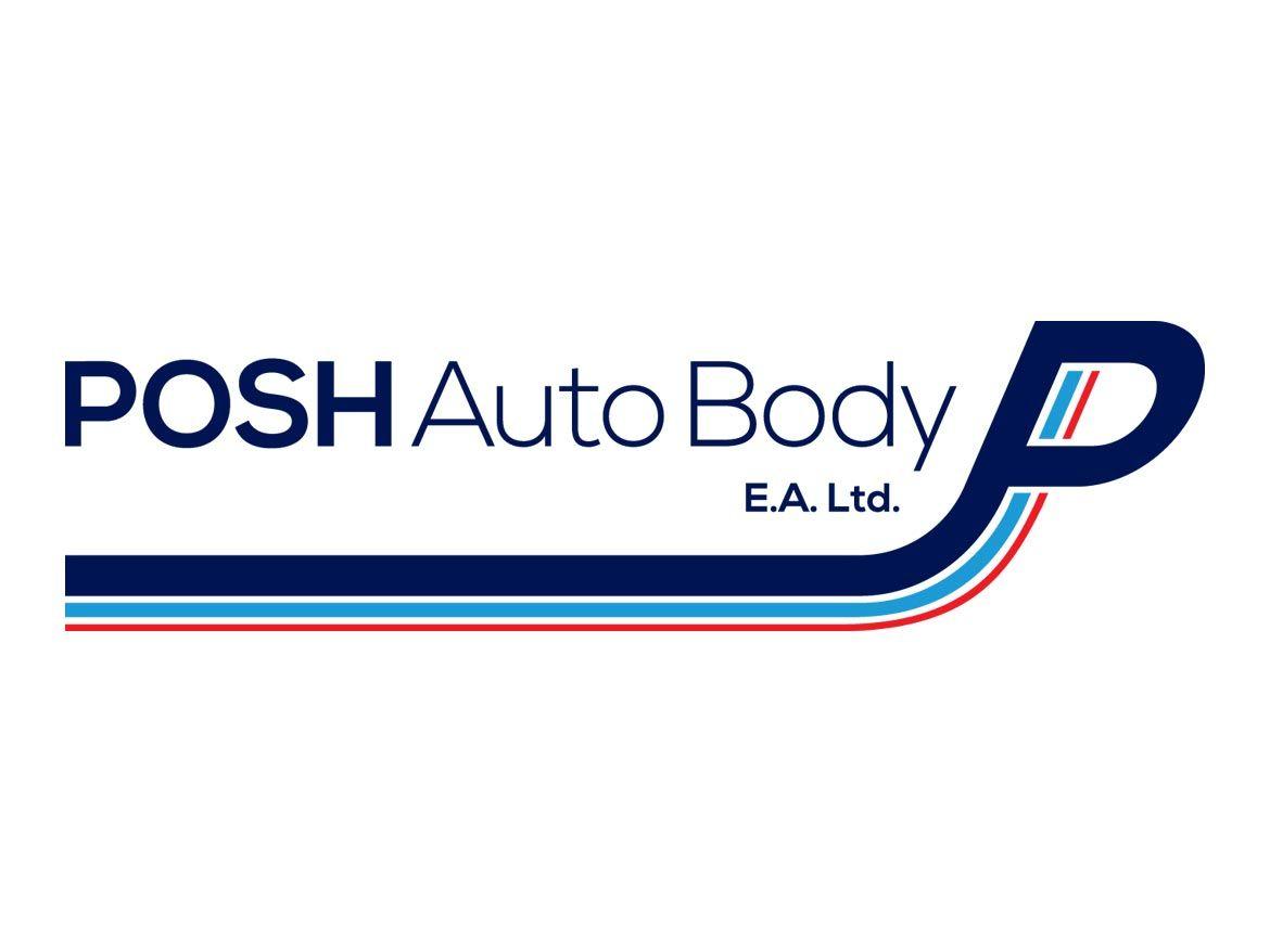 Auto Body Logo - POSH Auto Body Logo Design. Clinton Smith Design Consultants
