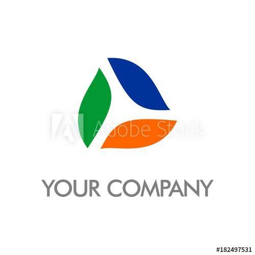 Triangle with Leaf Logo - Triangle Leaf Logo - Buy this stock vector and explore similar ...