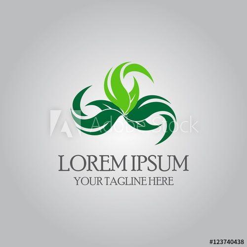 Triangle with Leaf Logo - abstract triangle of leaf logo this stock vector and explore