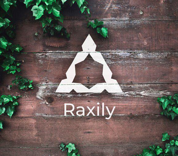 Triangle with Leaf Logo - Logo Creator Triangle Shapes Edition ~ Logo Templates ~ Creative Market
