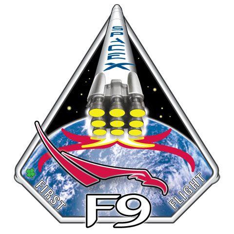 SpaceX Falcon 9 Logo - SpaceX Falcon 1 and Falcon 9 flight patches - collectSPACE: Messages