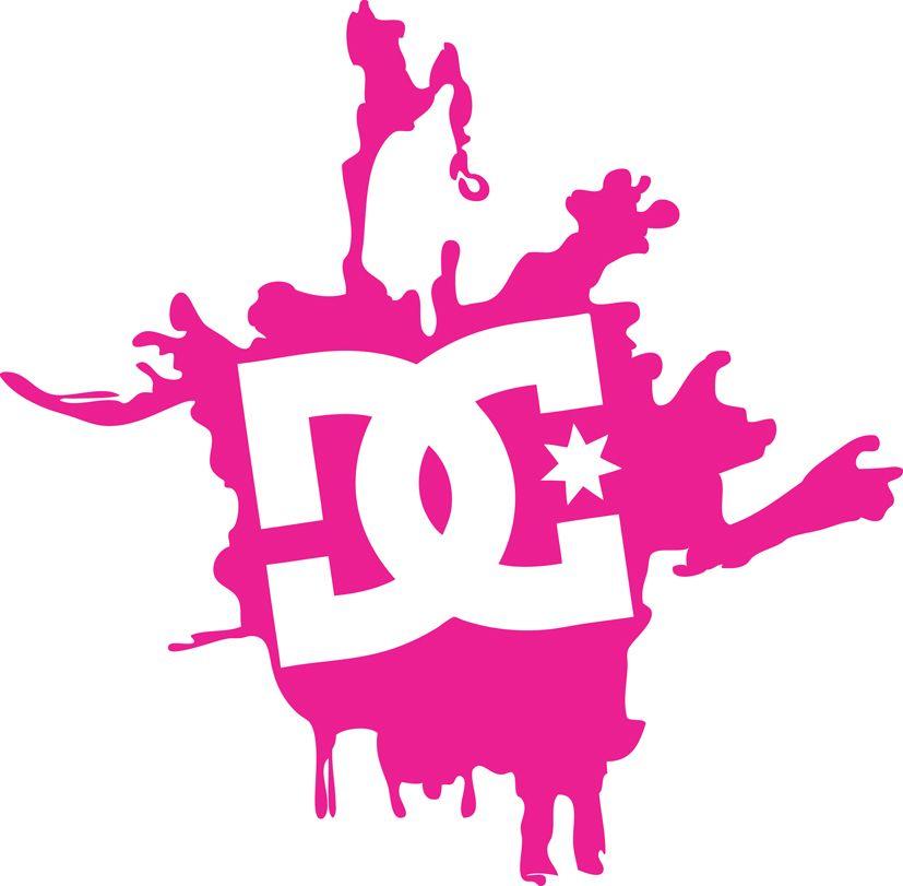 Pink DC Logo - Custom Decals Australia | Online Vinyl Graphic Wall Decals