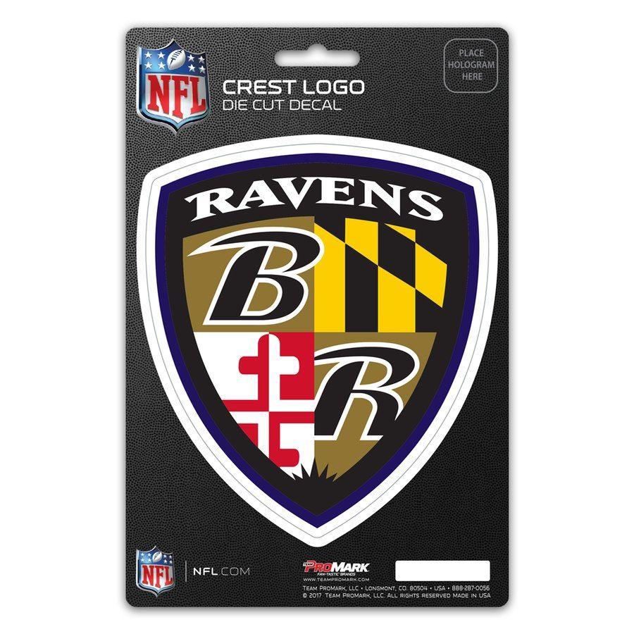 NFL Ravens Logo - Baltimore Ravens Crest Logo Shield Decal