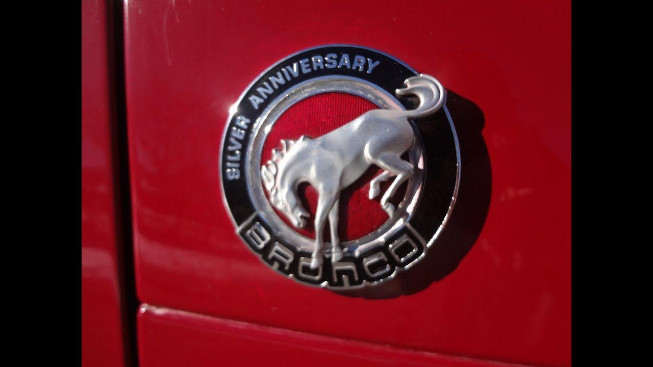 Ford Bronco Logo - Ford Bronco Silver Anniversary Edition 86k original miles