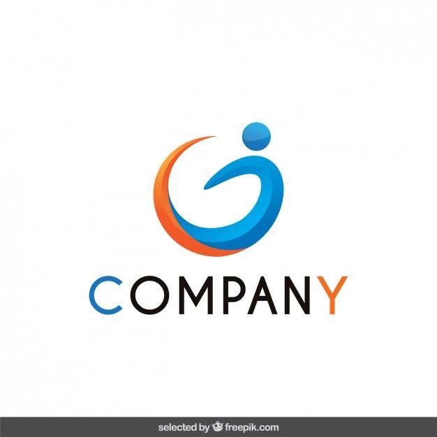 Abstract Company Logo - Logo with abstract human form Vector | Free Download