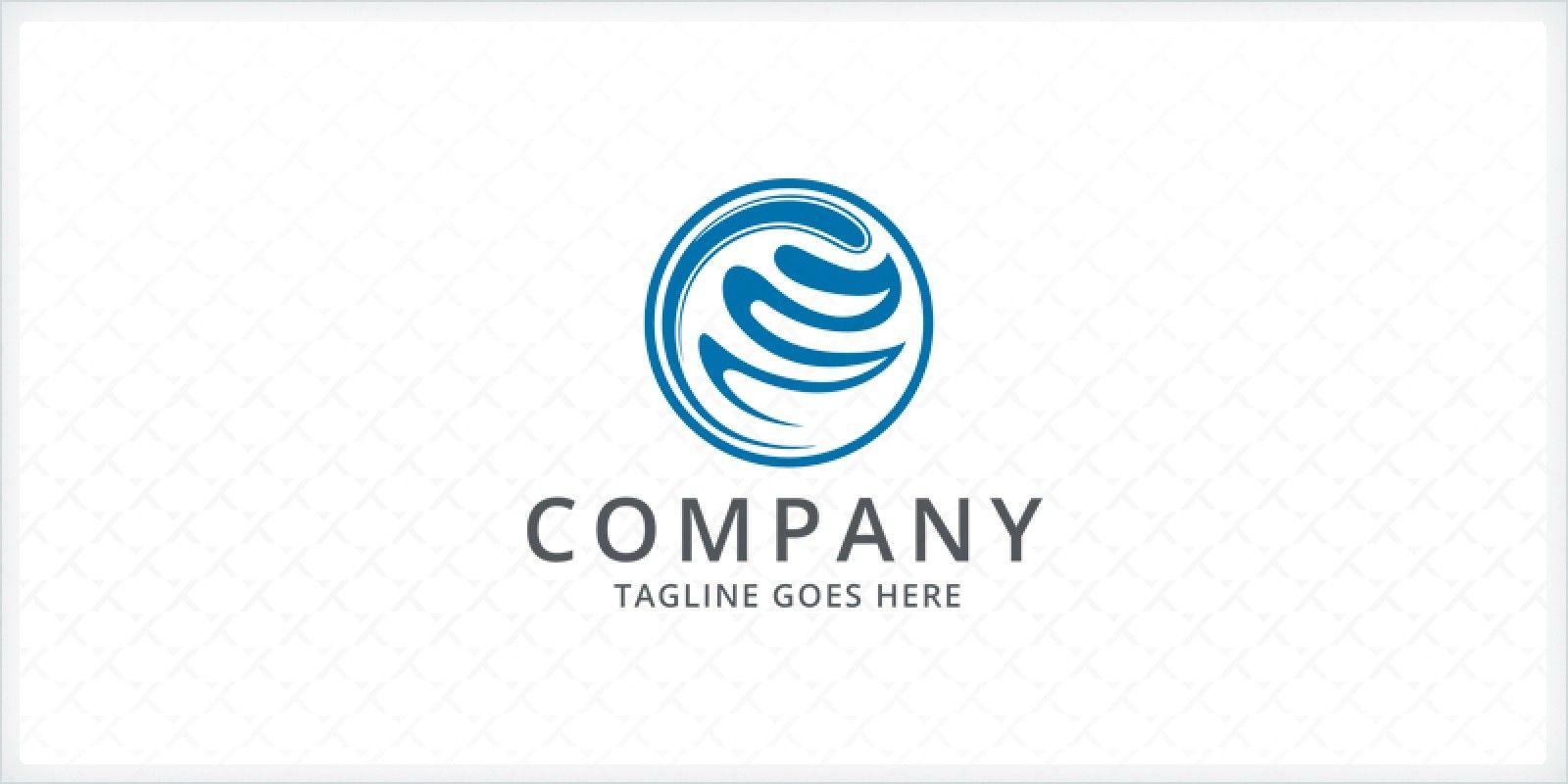 Abstract Company Logo - Abstract Blue Globe Logo Template | Codester
