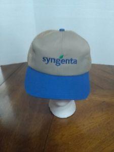 Syngenta Logo - SYNGENTA LOGO SEED CORN MESH TRUCKER CAP HAT TAN ADJUSTABLE | eBay