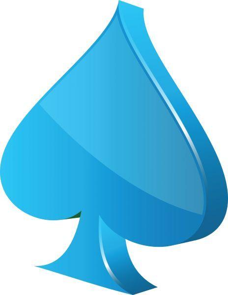 As Blue Spade Logo - Blue spade - stock photo free