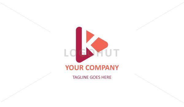 Trianle Logo - K Letter Rounded Triangle Logo | Logohut