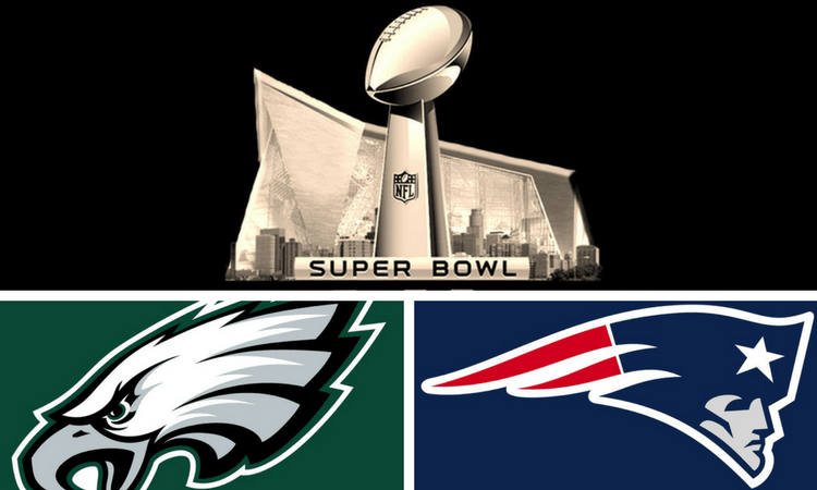 2018 Patriots Logo - New England and Philadelphia to Play in Super Bowl
