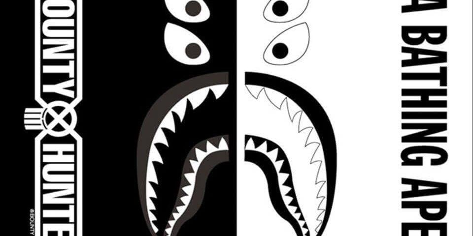 White BAPE Logo - BAPE & BOUNTY HUNTER's Newest Collab MAD SHARK BEAST Network