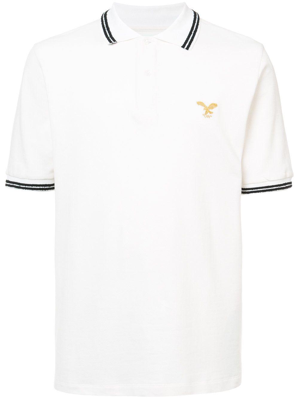 Gold Polo Logo - Off-White Stripe Detail Logo Polo Shirt