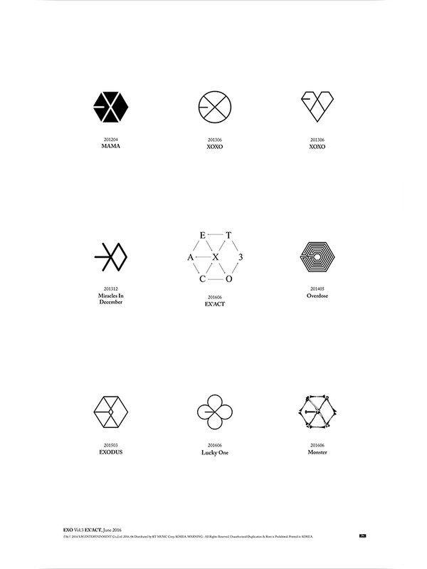 EXO Logo - Update: EXO Shares A Look Back At Their Logo History Ahead Of