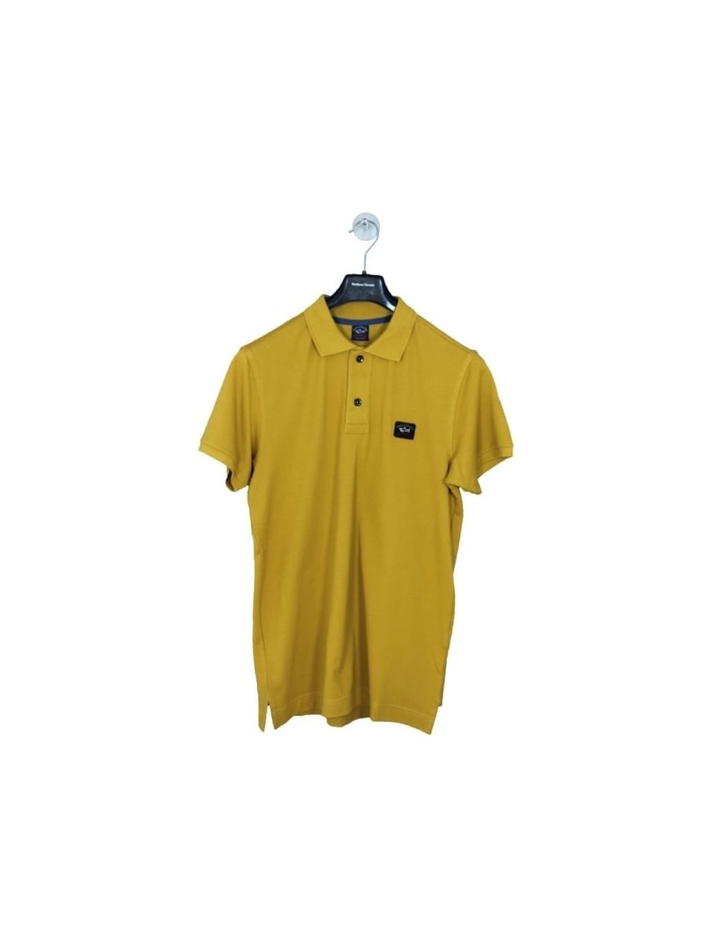 Gold Polo Logo - Paul & Shark Classic Logo Short Sleeve Polo in Gold - Northern Threads