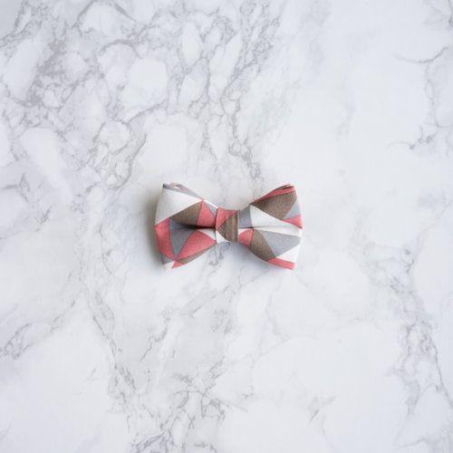 Red Bow Tie with White Triangles Logo - Geometric / Orange — Darling Dear Co