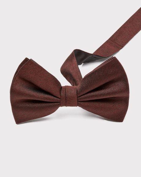 Red Bow Tie with White Triangles Logo - 