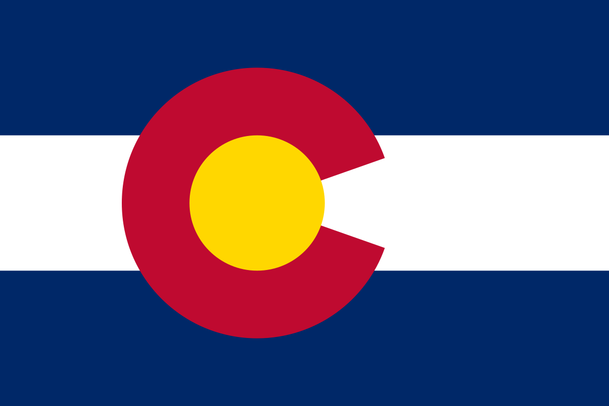 Colorado Orange and Black Stars Logo - Flag of Colorado
