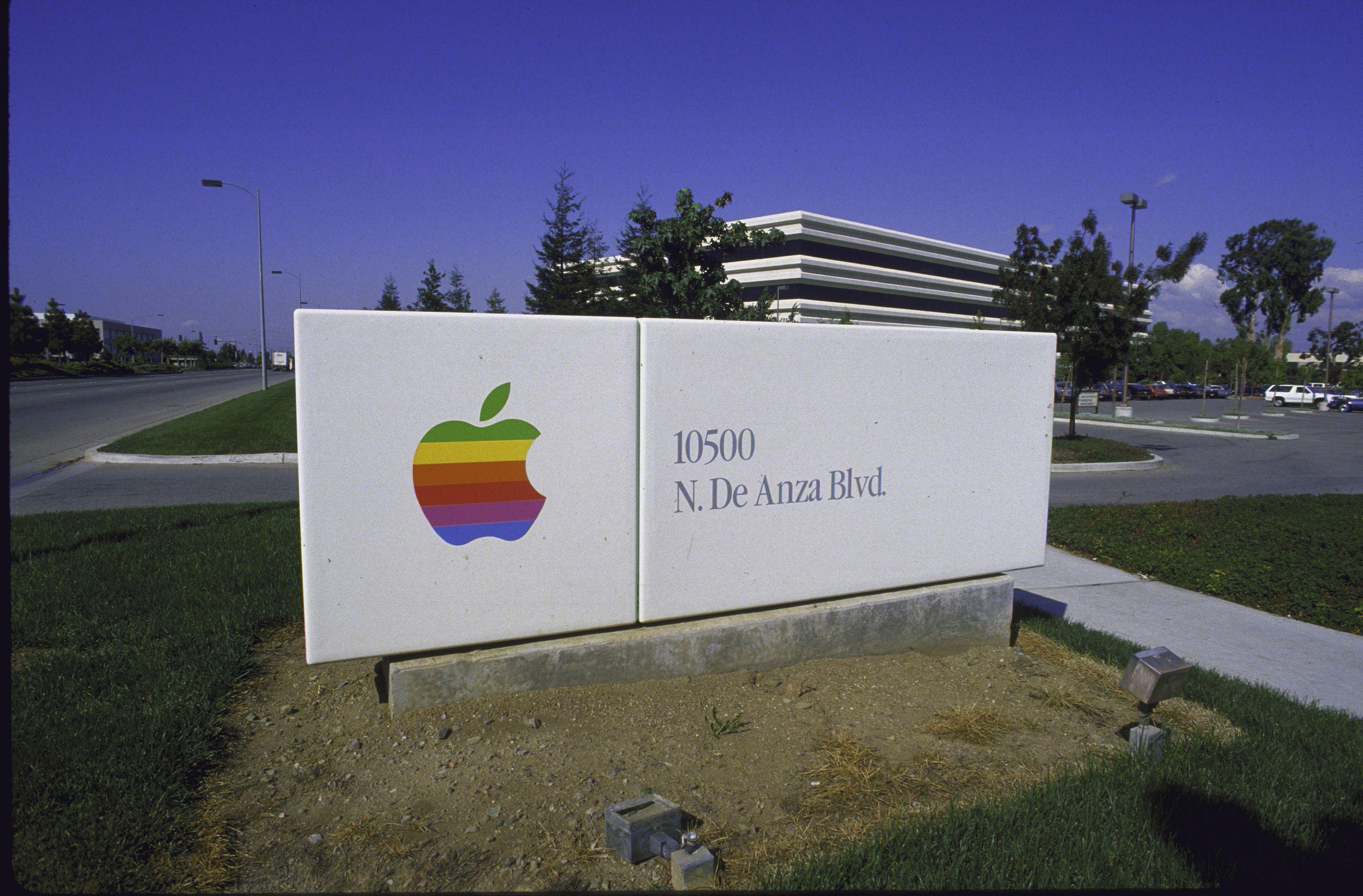 Original Apple Logo - Apple's Original Fruit-Colored Logo Is for Sale | Time