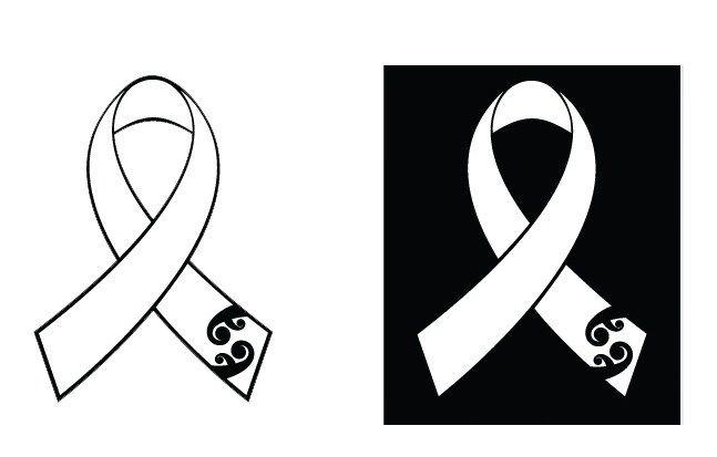 Black and White Ribbon Logo - Downloads | White Ribbon New Zealand