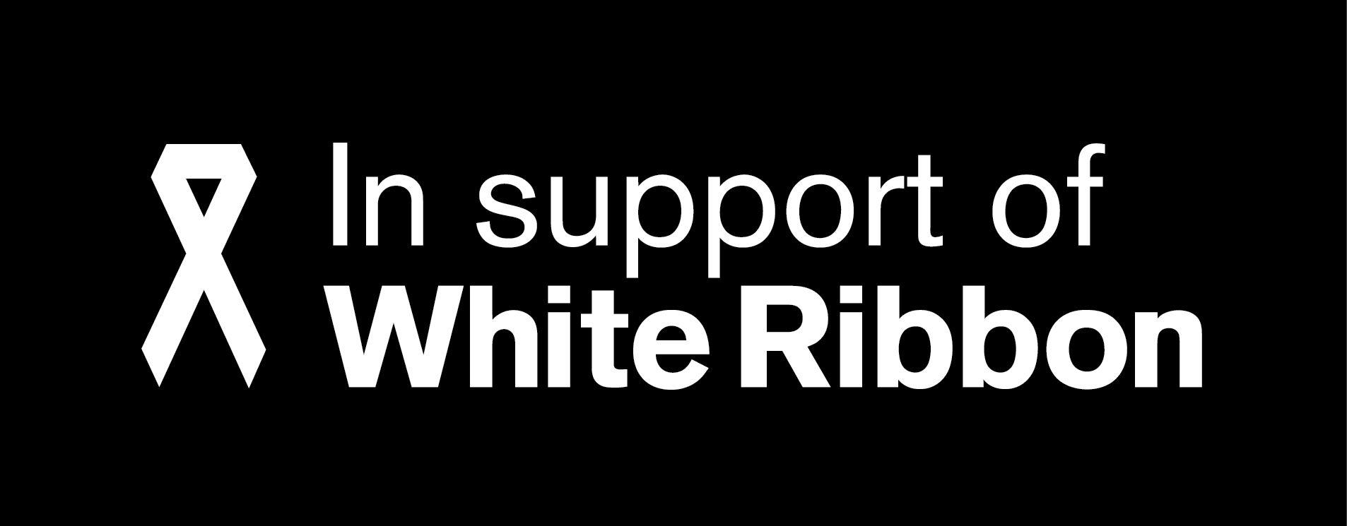 Black and White Ribbon Logo - Supporter Logo | White Ribbon Australia