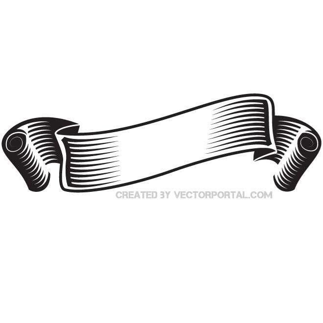 Black and White Ribbon Logo - Free BLACK AND WHITE RIBBON VECTOR.eps PSD files, vectors & graphics ...