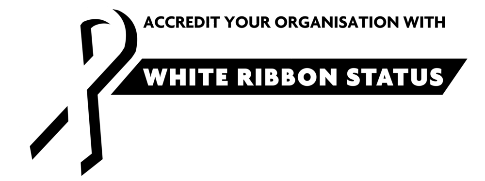 Black and White Ribbon Logo - Organisations — White Ribbon UK