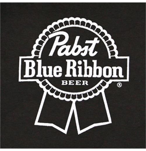 PBR Logo - Buy Official Pabst Blue Ribbon PBR Logo Black Graphic TShirt