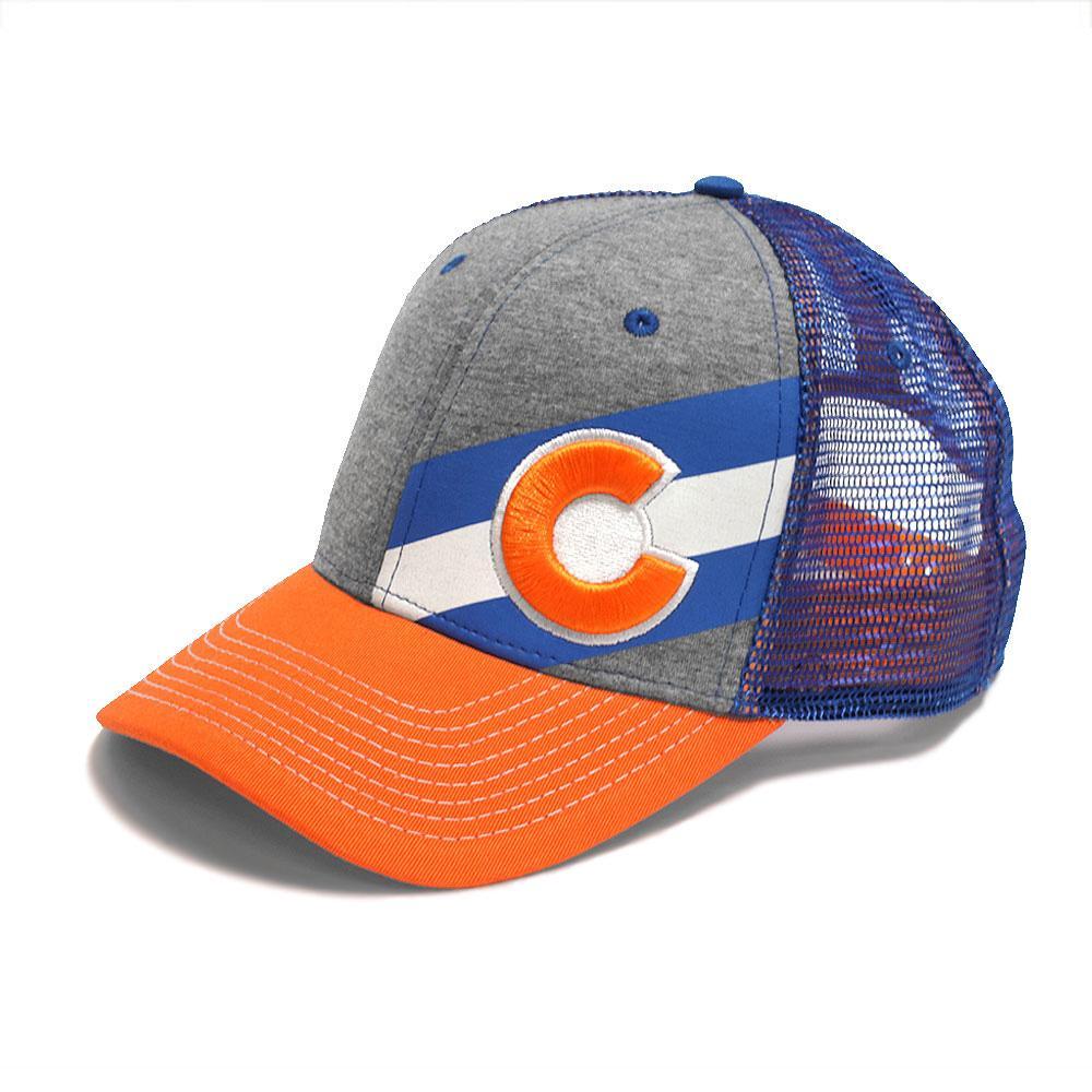 Colorado Orange and Black Stars Logo - Incline Colorado Trucker Hat - Crush - YoColorado