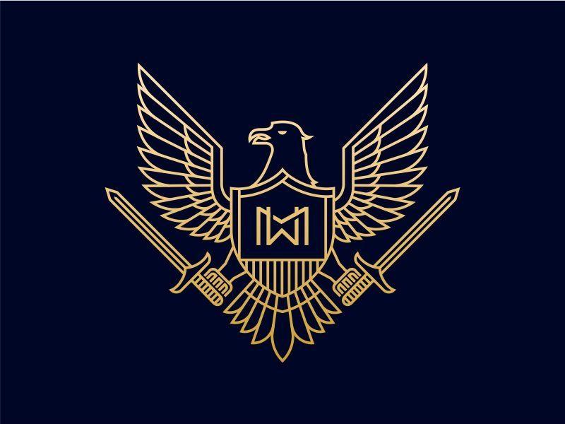 Blue Eagle Crest Logo - Eagle Crest by Skilline | Dribbble | Dribbble
