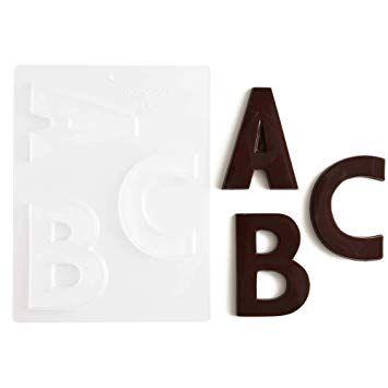 Four Letter S Logo - Large Block Letters Chocolate Candy Molds (8) 4