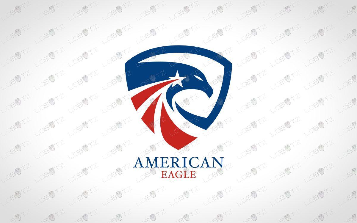 Blue Eagle Crest Logo - American Eagle Logo | Eagle Crest Logo For Sale - Lobotz