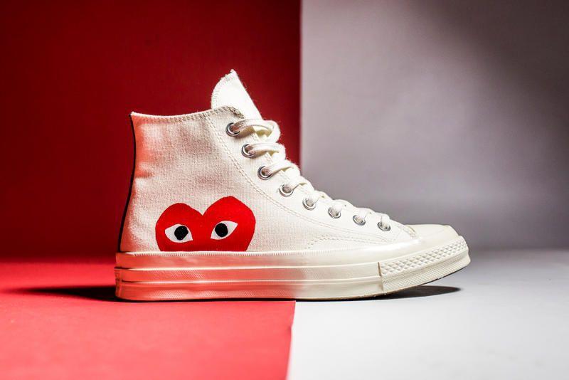 Shoes Hypebeast Logo - COMME des GARÇONS x Converse Chuck Taylor All Star 2017 Spring